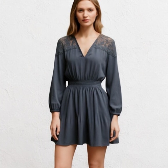 Ramy Brook Dresses & Skirts - Ramy Brook- Mini Delia Silk dress Gray